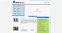 Desktop Screenshot of parkmetals.com