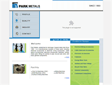 Tablet Screenshot of parkmetals.com